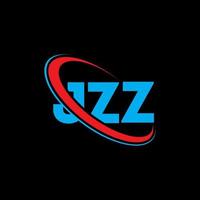 logo jzz. lettre jzz. création de logo de lettre jzz. initiales jzz logo lié avec cercle et logo monogramme majuscule. typographie jzz pour la technologie, les affaires et la marque immobilière. vecteur