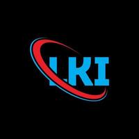 logo lki. lki lettre. création de logo de lettre lki. initiales logo lki liées par un cercle et un logo monogramme majuscule. typographie lki pour la technologie, les affaires et la marque immobilière. vecteur