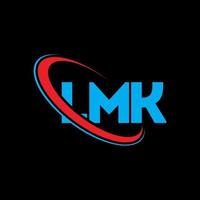 logo lmk. lettre lmk. création de logo de lettre lmk. initiales logo lmk liées avec un cercle et un logo monogramme majuscule. typographie lmk pour la technologie, les affaires et la marque immobilière. vecteur