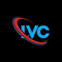 logo lvc. lettre lvc. création de logo de lettre lvc. initiales logo lvc liées avec un cercle et un logo monogramme majuscule. typographie lvc pour la technologie, les affaires et la marque immobilière. vecteur