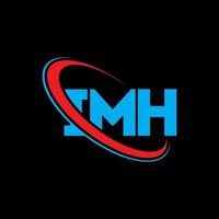 mon logo. imh lettre. création de logo de lettre imh. initiales logo imh liées avec un cercle et un logo monogramme majuscule. typographie imh pour la technologie, les affaires et la marque immobilière. vecteur