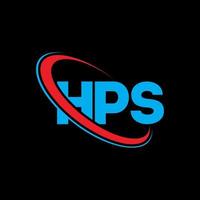 logo hp. lettre hps. création de logo de lettre hps. initiales logo hps liées par un cercle et un logo monogramme majuscule. typographie hps pour la technologie, les affaires et la marque immobilière. vecteur