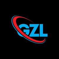 logo gzl. lettre gzl. création de logo de lettre gzl. initiales logo gzl liées avec un cercle et un logo monogramme majuscule. typographie gzl pour la technologie, les affaires et la marque immobilière. vecteur