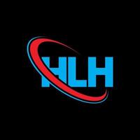 logo hl. hl lettre. création de logo de lettre hlh. initiales logo hlh liées par un cercle et un logo monogramme majuscule. typographie hlh pour la technologie, les affaires et la marque immobilière. vecteur