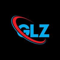 logo glz. lettre glz. création de logo de lettre glz. initiales logo glz liées avec un cercle et un logo monogramme majuscule. typographie glz pour la technologie, les affaires et la marque immobilière. vecteur