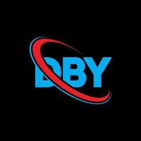 logo dby. par lettre. création de logo de lettre dby. initiales logo dby liées par un cercle et un logo monogramme majuscule. typographie dby pour la technologie, les affaires et la marque immobilière. vecteur