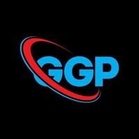 logo ggp. lettre ggp. création de logo de lettre ggp. initiales logo ggp liées par un cercle et un logo monogramme majuscule. typographie ggp pour la technologie, les affaires et la marque immobilière. vecteur