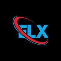 logo elx. lettre elx. création de logo de lettre elx. initiales logo elx liées avec un cercle et un logo monogramme majuscule. typographie elx pour la marque technologique, commerciale et immobilière. vecteur