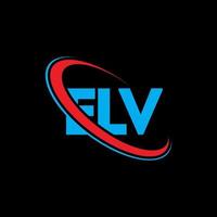 logo elv. lettre elv. création de logo de lettre elv. initiales logo elv liées avec un cercle et un logo monogramme majuscule. typographie elv pour la technologie, les affaires et la marque immobilière. vecteur