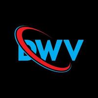 logo DWV. lettre dwv. création de logo de lettre dwv. initiales logo dwv liées avec un cercle et un logo monogramme majuscule. typographie dwv pour la technologie, les affaires et la marque immobilière. vecteur