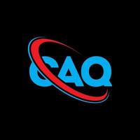 logo caq. lettre caq. création de logo de lettre caq. initiales logo caq liées avec un cercle et un logo monogramme majuscule. typographie caq pour la technologie, les affaires et la marque immobilière. vecteur