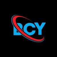 logo bcy. bcy lettre. création de logo de lettre bcy. initiales logo bcy liées avec un cercle et un logo monogramme majuscule. typographie bcy pour la technologie, les affaires et la marque immobilière. vecteur