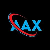 logo ax. lettre aax. création de logo de lettre aax. initiales aax logo lié avec un cercle et un logo monogramme majuscule. typographie aax pour la technologie, les affaires et la marque immobilière. vecteur
