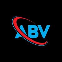 logo ABV. lettre abv. création de logo de lettre abv. initiales abv logo lié avec cercle et logo monogramme majuscule. typographie abv pour la technologie, les affaires et la marque immobilière. vecteur