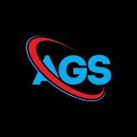 logo ags. lettre ags. création de logo de lettre ags. initiales logo ags liées avec un cercle et un logo monogramme majuscule. typographie ags pour la technologie, les affaires et la marque immobilière. vecteur