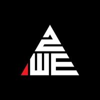 création de logo de lettre triangle zwe avec forme de triangle. monogramme de conception de logo triangle zwe. modèle de logo vectoriel triangle zwe avec couleur rouge. logo triangulaire zwe logo simple, élégant et luxueux.