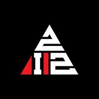 création de logo de lettre triangle ziz avec forme de triangle. monogramme de conception de logo triangle ziz. modèle de logo vectoriel triangle ziz avec couleur rouge. logo triangulaire ziz logo simple, élégant et luxueux.
