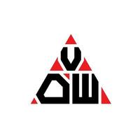 création de logo de lettre de triangle de vœu avec forme de triangle. monogramme de conception de logo de triangle de vœu. modèle de logo vectoriel triangle vœu avec couleur rouge. vœu logo triangulaire logo simple, élégant et luxueux.