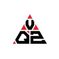 création de logo de lettre triangle vqz avec forme de triangle. monogramme de conception de logo triangle vqz. modèle de logo vectoriel triangle vqz avec couleur rouge. logo triangulaire vqz logo simple, élégant et luxueux.