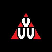 création de logo de lettre triangle vvv avec forme de triangle. monogramme de conception de logo triangle vvv. modèle de logo vectoriel triangle vvv avec couleur rouge. vvv logo triangulaire logo simple, élégant et luxueux.