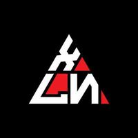 création de logo de lettre triangle xln avec forme de triangle. monogramme de conception de logo triangle xln. modèle de logo vectoriel triangle xln avec couleur rouge. logo triangulaire xln logo simple, élégant et luxueux.