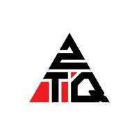 création de logo de lettre triangle ztq avec forme de triangle. monogramme de conception de logo triangle ztq. modèle de logo vectoriel triangle ztq avec couleur rouge. logo triangulaire ztq logo simple, élégant et luxueux.