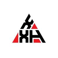 création de logo de lettre triangle xxh avec forme de triangle. monogramme de conception de logo triangle xxh. modèle de logo vectoriel triangle xxh avec couleur rouge. logo triangulaire xxh logo simple, élégant et luxueux.