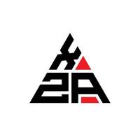 création de logo de lettre triangle xza avec forme de triangle. monogramme de conception de logo triangle xza. modèle de logo vectoriel triangle xza avec couleur rouge. logo triangulaire xza logo simple, élégant et luxueux.