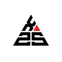 création de logo de lettre triangle xzs avec forme de triangle. monogramme de conception de logo triangle xzs. modèle de logo vectoriel triangle xzs avec couleur rouge. logo triangulaire xzs logo simple, élégant et luxueux.