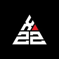 création de logo de lettre triangle xzz avec forme de triangle. monogramme de conception de logo triangle xzz. modèle de logo vectoriel triangle xzz avec couleur rouge. logo triangulaire xzz logo simple, élégant et luxueux.