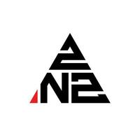 création de logo de lettre triangle znz avec forme de triangle. monogramme de conception de logo triangle znz. modèle de logo vectoriel triangle znz avec couleur rouge. logo triangulaire znz logo simple, élégant et luxueux.