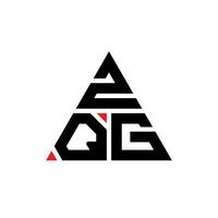 création de logo de lettre triangle zqg avec forme de triangle. monogramme de conception de logo triangle zqg. modèle de logo vectoriel triangle zqg avec couleur rouge. logo triangulaire zqg logo simple, élégant et luxueux.