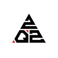 création de logo de lettre triangle zqz avec forme de triangle. monogramme de conception de logo triangle zqz. modèle de logo vectoriel triangle zqz avec couleur rouge. logo triangulaire zqz logo simple, élégant et luxueux.