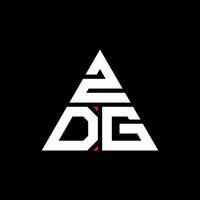 création de logo de lettre triangle zdg avec forme de triangle. monogramme de conception de logo triangle zdg. modèle de logo vectoriel triangle zdg avec couleur rouge. logo triangulaire zdg logo simple, élégant et luxueux.