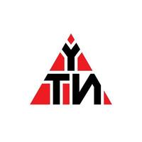 création de logo de lettre triangle ytn avec forme de triangle. monogramme de conception de logo triangle ytn. modèle de logo vectoriel triangle ytn avec couleur rouge. ytn logo triangulaire logo simple, élégant et luxueux.