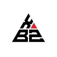 création de logo de lettre triangle xbz avec forme de triangle. monogramme de conception de logo triangle xbz. modèle de logo vectoriel triangle xbz avec couleur rouge. logo triangulaire xbz logo simple, élégant et luxueux.