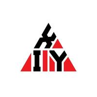 création de logo de lettre triangle xiy avec forme de triangle. monogramme de conception de logo triangle xiy. modèle de logo vectoriel triangle xiy avec couleur rouge. xiy logo triangulaire logo simple, élégant et luxueux.