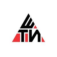 création de logo de lettre triangle wtn avec forme de triangle. monogramme de conception de logo triangle wtn. modèle de logo vectoriel triangle wtn avec couleur rouge. wtn logo triangulaire logo simple, élégant et luxueux.