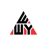 création de logo de lettre triangle wwy avec forme de triangle. monogramme de conception de logo triangle wwy. modèle de logo vectoriel triangle wwy avec couleur rouge. wwy logo triangulaire logo simple, élégant et luxueux.