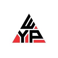 création de logo de lettre triangle wyp avec forme de triangle. monogramme de conception de logo triangle wyp. modèle de logo vectoriel triangle wyp avec couleur rouge. logo triangulaire wyp logo simple, élégant et luxueux.