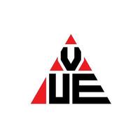 conception de logo de lettre de triangle de vue avec la forme de triangle. monogramme de conception de logo vue triangle. modèle de logo vectoriel vue triangle avec couleur rouge. vue logo triangulaire logo simple, élégant et luxueux.