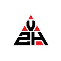 création de logo de lettre triangle vzh avec forme de triangle. monogramme de conception de logo triangle vzh. modèle de logo vectoriel triangle vzh avec couleur rouge. logo triangulaire vzh logo simple, élégant et luxueux.