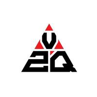 création de logo de lettre triangle vzq avec forme de triangle. monogramme de conception de logo triangle vzq. modèle de logo vectoriel triangle vzq avec couleur rouge. logo triangulaire vzq logo simple, élégant et luxueux.