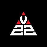 création de logo de lettre triangle vzz avec forme de triangle. monogramme de conception de logo triangle vzz. modèle de logo vectoriel triangle vzz avec couleur rouge. logo triangulaire vzz logo simple, élégant et luxueux.