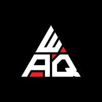 création de logo de lettre triangle waq avec forme de triangle. monogramme de conception de logo triangle waq. modèle de logo vectoriel triangle waq avec couleur rouge. logo triangulaire waq logo simple, élégant et luxueux. waq
