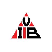 création de logo de lettre triangle vib avec forme de triangle. monogramme de conception de logo triangle vib. modèle de logo vectoriel triangle vib avec couleur rouge. logo triangulaire vib logo simple, élégant et luxueux.