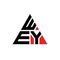 création de logo de lettre triangle wey avec forme de triangle. monogramme de conception de logo triangle wey. modèle de logo vectoriel wey triangle avec couleur rouge. wey logo triangulaire logo simple, élégant et luxueux. bonjour