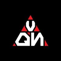 création de logo de lettre triangle vqn avec forme de triangle. monogramme de conception de logo triangle vqn. modèle de logo vectoriel triangle vqn avec couleur rouge. logo triangulaire vqn logo simple, élégant et luxueux.