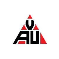 création de logo de lettre triangle vau avec forme de triangle. monogramme de conception de logo triangle vau. modèle de logo vectoriel triangle vau avec couleur rouge. logo triangulaire vau logo simple, élégant et luxueux.