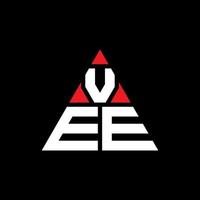 création de logo de lettre triangle vee avec forme de triangle. monogramme de conception de logo triangle vee. modèle de logo vectoriel triangle vee avec couleur rouge. logo triangulaire en vee logo simple, élégant et luxueux.